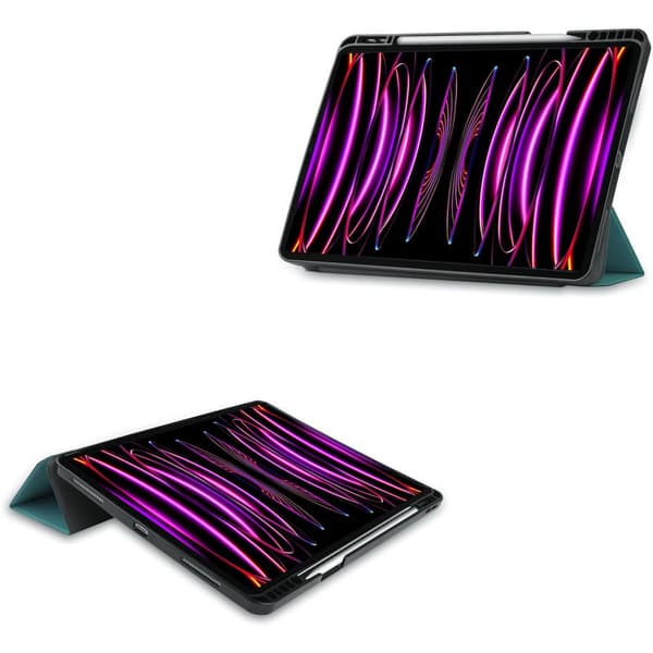 Bizon Cover Tab Lizard til iPad Pro 12.9 2022/2021/2020/2018, mørkegrøn