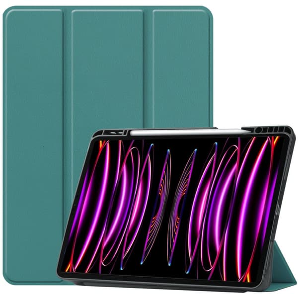 Bizon Cover Tab Lizard til iPad Pro 12.9 2022/2021/2020/2018, mørkegrøn