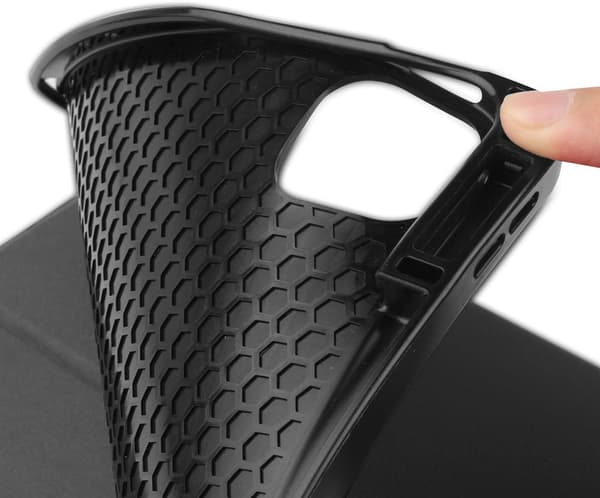 Bizon-cover Tab Lizard til iPad Pro 12.9 2022/2021/2020/2018, sort