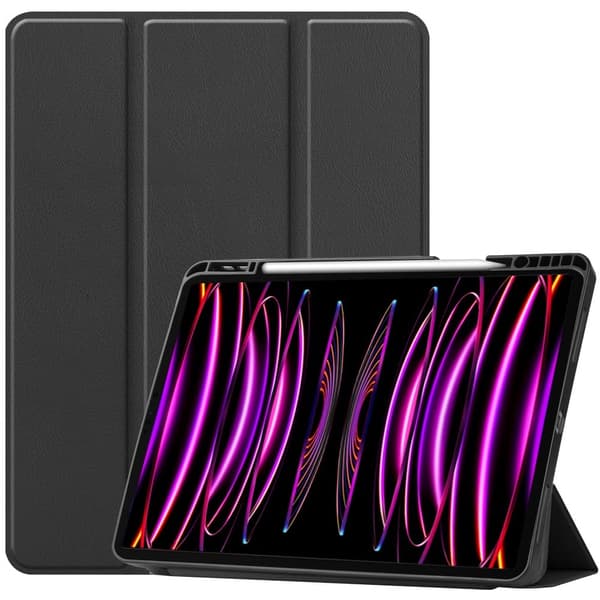 Bizon-cover Tab Lizard til iPad Pro 12.9 2022/2021/2020/2018, sort