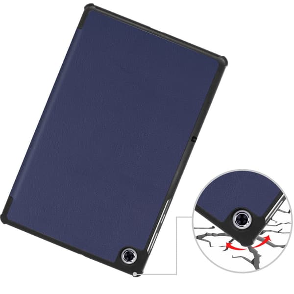 Bizon-cover Tab Croc til Lenovo Tab M10 Plus (1/2 Gen.), marineblå