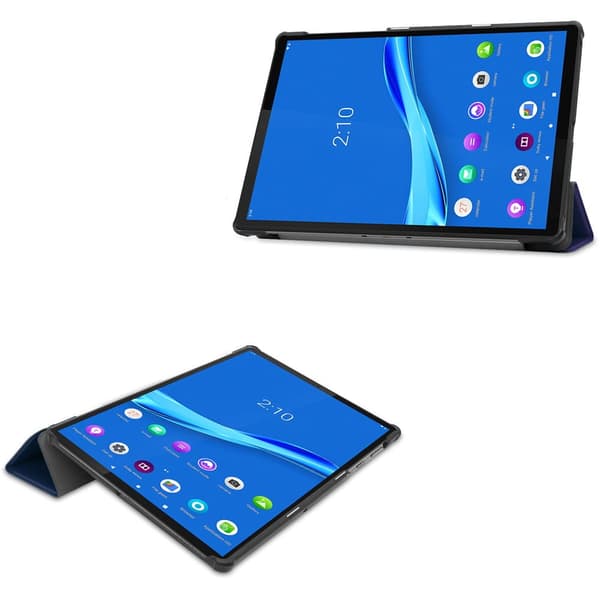 Bizon-cover Tab Croc til Lenovo Tab M10 Plus (1/2 Gen.), marineblå