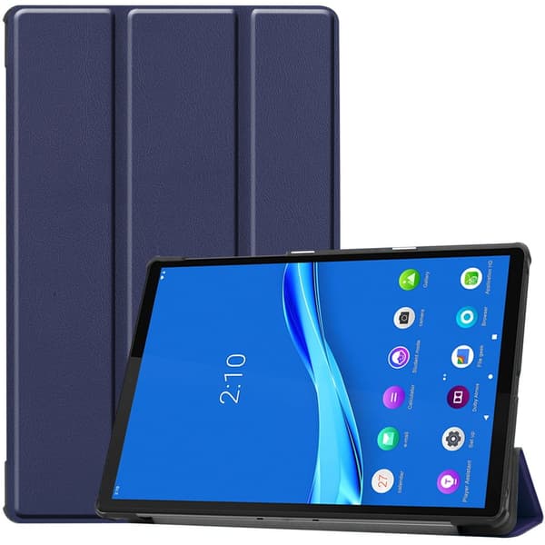 Bizon-cover Tab Croc til Lenovo Tab M10 Plus (1/2 Gen.), marineblå