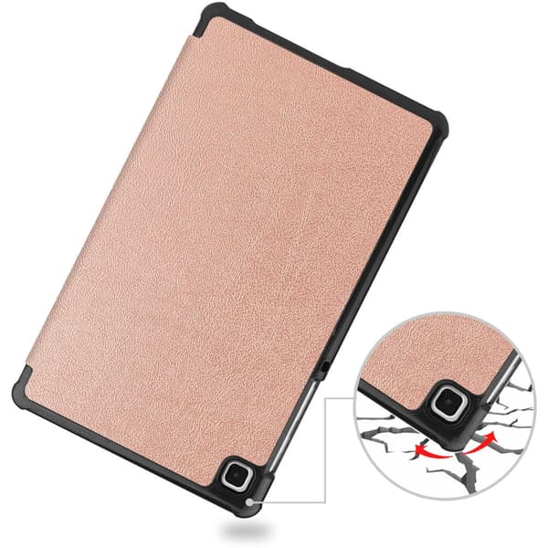 Bizon-cover Tab Croc til Galaxy Tab A7 Lite, rosaguld