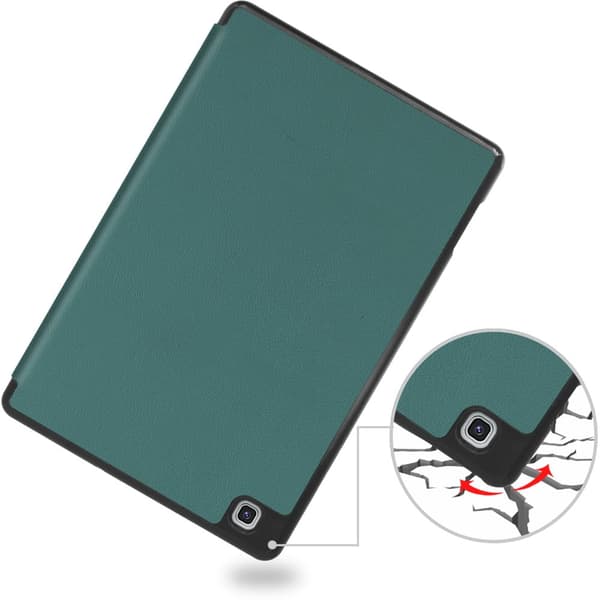 Bizon Cover Tab Lizard til Galaxy Tab S6 Lite 2024/2022/2022, mørkegrøn