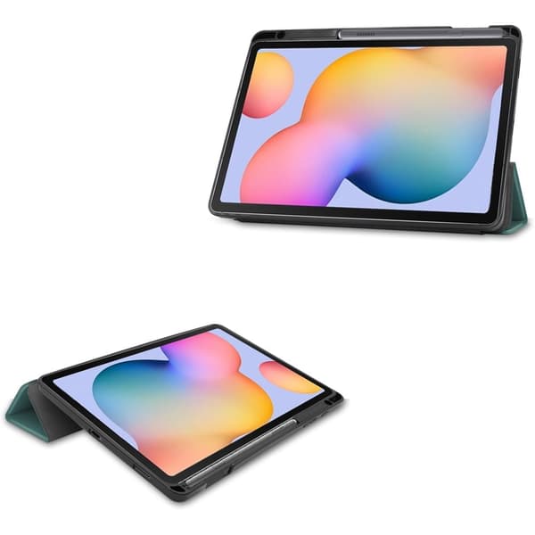 Bizon Cover Tab Lizard til Galaxy Tab S6 Lite 2024/2022/2022, mørkegrøn