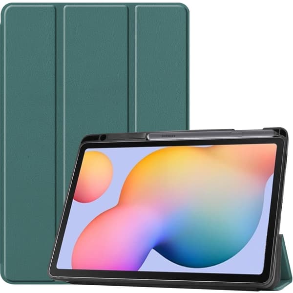 Bizon Cover Tab Lizard til Galaxy Tab S6 Lite 2024/2022/2022, mørkegrøn