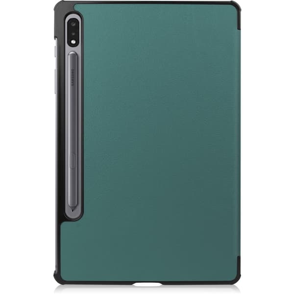 Bizon-skal Tab Croc för Galaxy Tab S8 Plus / S7 Plus, mörkgrön