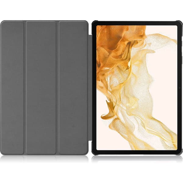Bizon Tab Croc -kotelo Galaxy Tab S8 Plus / S7 Plus -laitteelle, musta