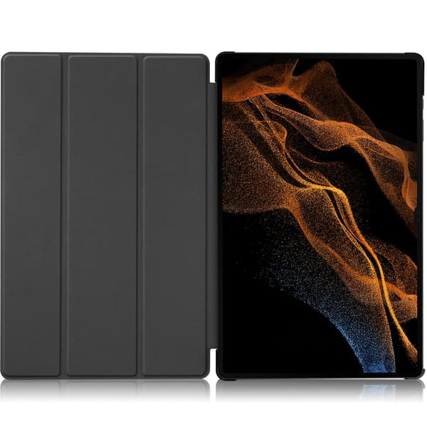 Bizon Tab Croc -kotelo Galaxy Tab S8 Ultralle, tummanvihreä