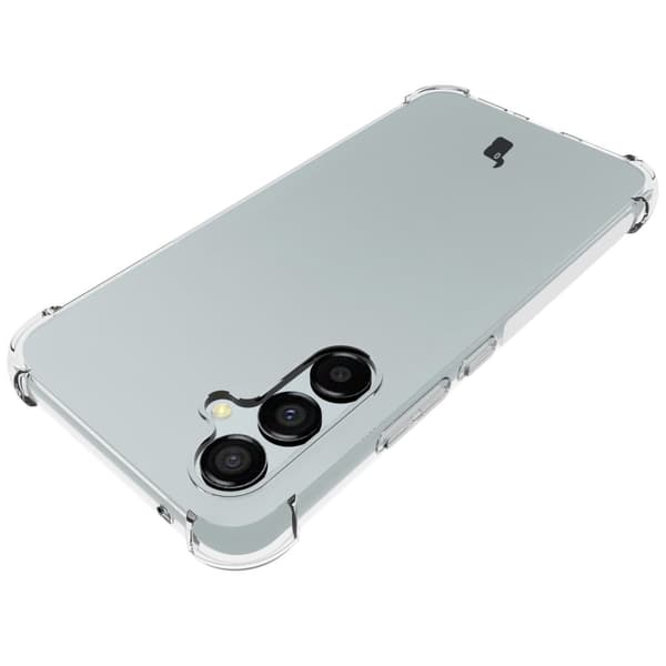 Suojakuori + 2 kpl lasia + linssi Bizon-kotelo, kirkas pakkaus Galaxy A54 5G:lle, läpinäkyvä