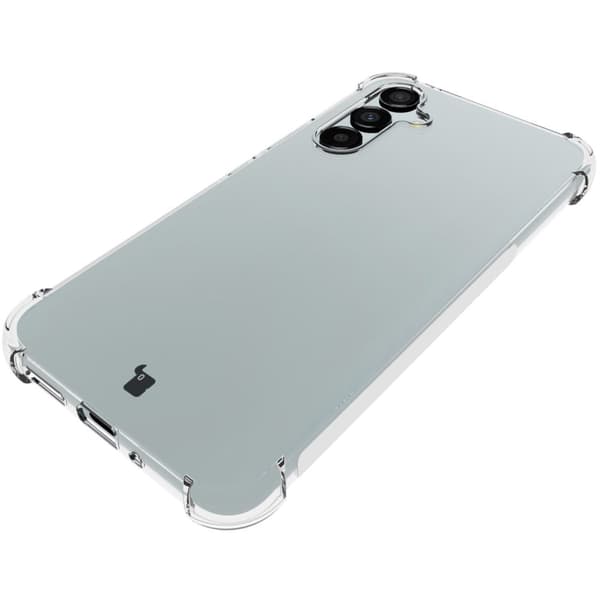Suojakuori + 2 kpl lasia + linssi Bizon-kotelo, kirkas pakkaus Galaxy A54 5G:lle, läpinäkyvä