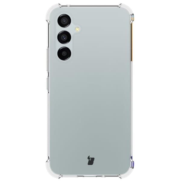 Suojakuori + 2 kpl lasia + linssi Bizon-kotelo, kirkas pakkaus Galaxy A54 5G:lle, läpinäkyvä