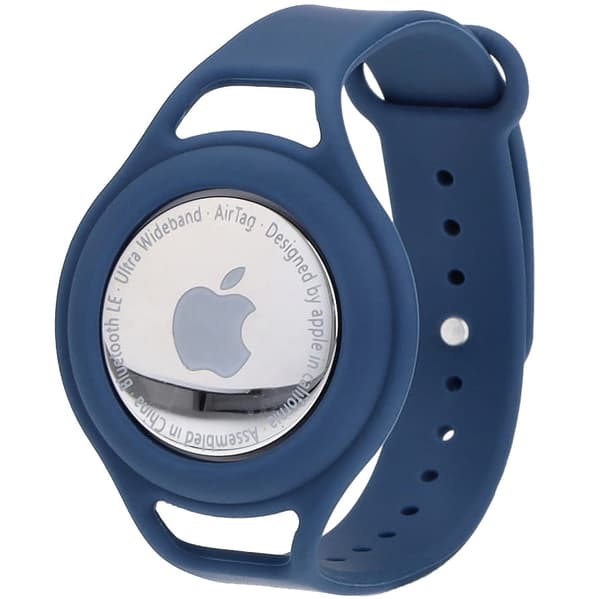 Bizon Case Locator Child Apple AirTag -kotelolle, sininen