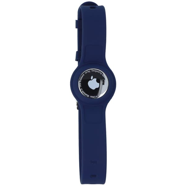 Bizon Case Locator Pets -kotelo Apple AirTagille, tummansininen