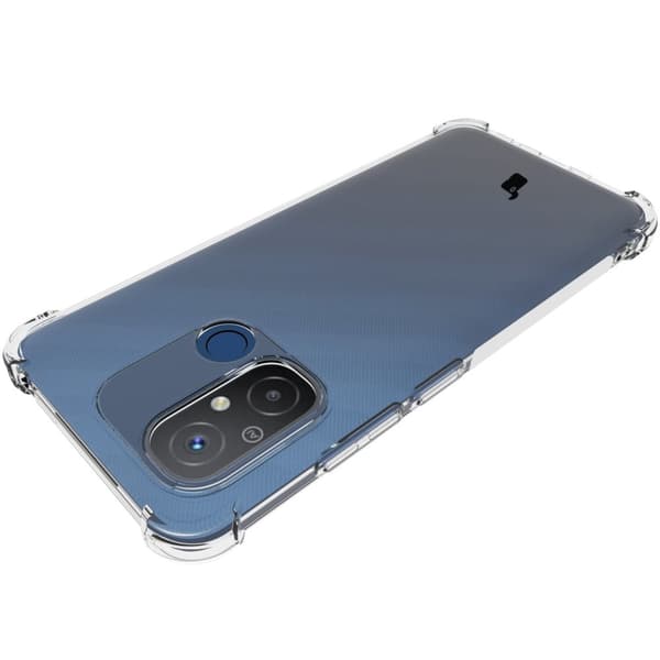 Suojakuori + 2x Bizon-kotelo, kirkas lasi Xiaomi Redmi 12C:lle, läpinäkyvä