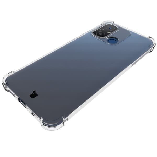 Suojakuori + 2x Bizon-kotelo, kirkas lasi Xiaomi Redmi 12C:lle, läpinäkyvä
