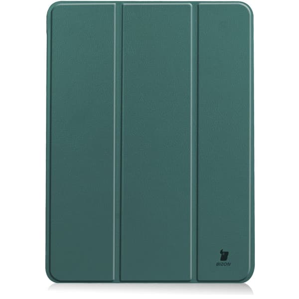 Bizon Tab Croc -kotelo iPad Airille 11" / 10.9" (2025/2024/2022/2020), tummanvihreä