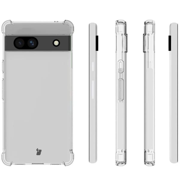 Bizon Case Salpa Flexibelt Skal för Google Pixel 7A, Transparent