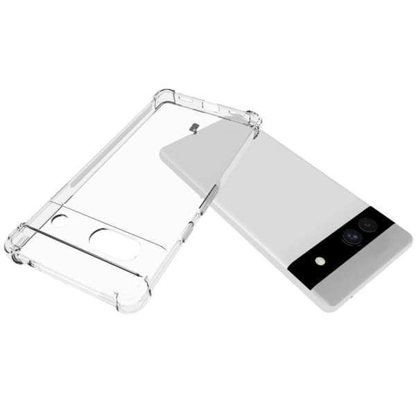 Bizon Case Salpa Flexibelt Skal för Google Pixel 7A, Transparent