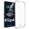 Pikkukuva 1 / 6: Bizon Case Salpa Joustava suojakuori Galaxy Z Flip4:lle, läpinäkyvä