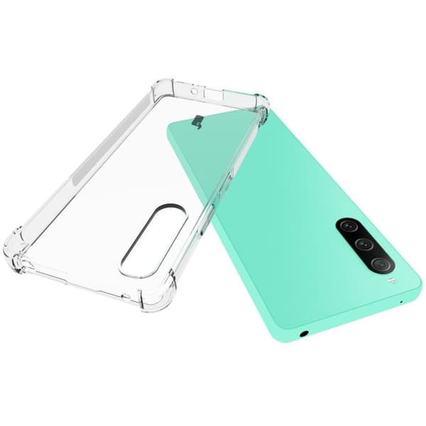 Bizon Case Salpa Joustava Suojakuori Sony Xperia 10 V:lle, Läpinäkyvä