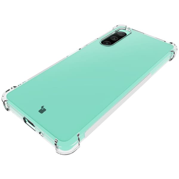 Bizon Case Salpa Joustava Suojakuori Sony Xperia 10 V:lle, Läpinäkyvä
