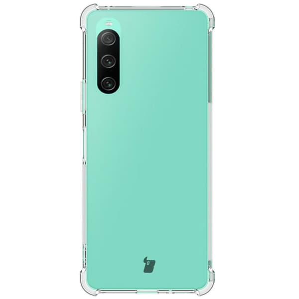 Bizon Case Salpa Joustava Suojakuori Sony Xperia 10 V:lle, Läpinäkyvä