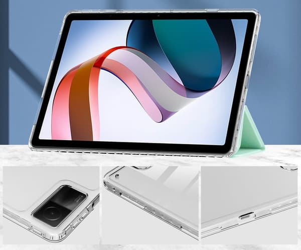 Bizon-skal med flik, genomskinlig satin för Xiaomi Redmi Pad 10.6 2022, nyskick