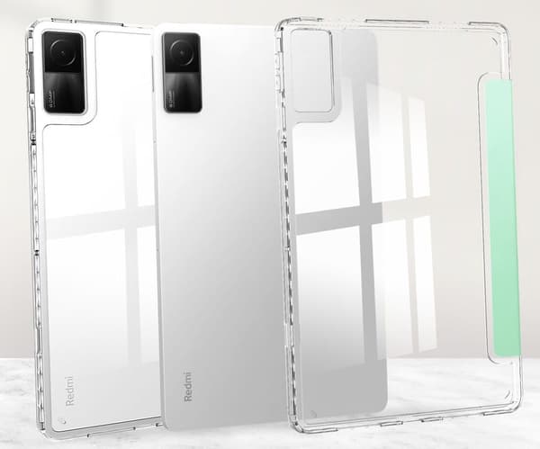 Bizon-skal med flik, genomskinlig satin för Xiaomi Redmi Pad 10.6 2022, nyskick