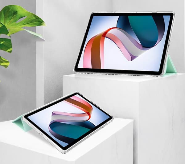 Bizon-skal med flik, genomskinlig satin för Xiaomi Redmi Pad 10.6 2022, nyskick