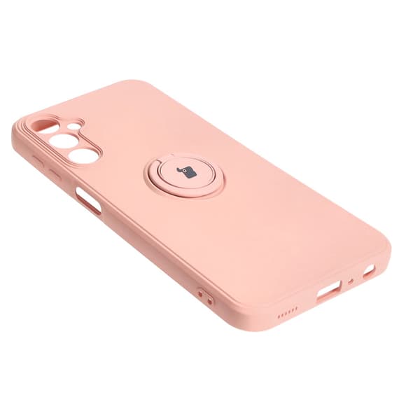 Bizon-kotelo silikonirannekoru Galaxy A24:lle, vaaleanpunainen