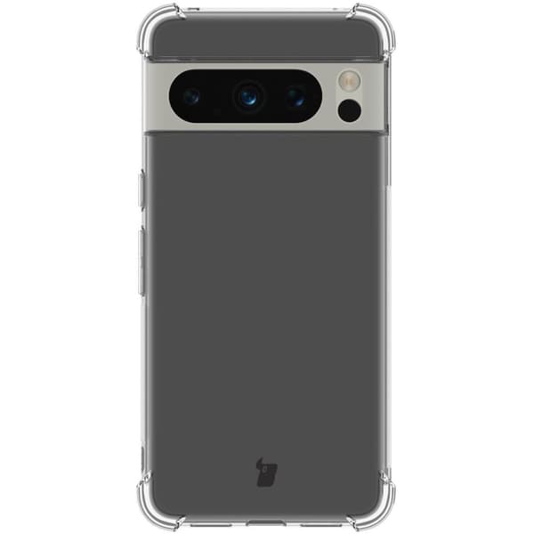 Bizon Case Salpa Fleksibelt Etui til Google Pixel 8 Pro, Gennemsigtig