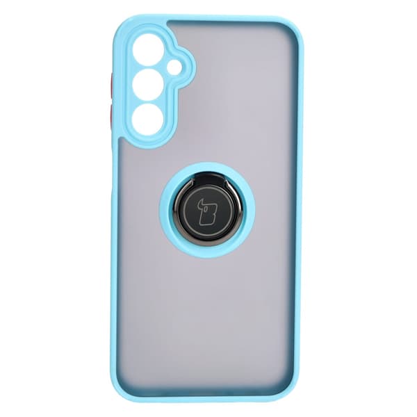 Bizon Case Hybrid Sormussuojakuori Galaxy A24 4G:lle, savunpunainen ja vaaleansininen kehys