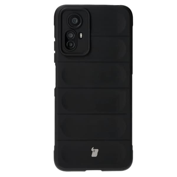Bizon Case Tur panssaroitu suojakuori Xiaomi Redmi Note 12S:lle, musta