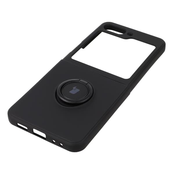 Bizon-cover silikone Ring Sq til Galaxy Z Flip5, sort