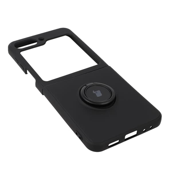 Bizon-cover silikone Ring Sq til Galaxy Z Flip5, sort