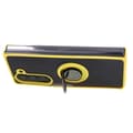 Miniatyrbillede 5 af 6: Bizon Case Hybrid Ring Fingerring Cover til Galaxy Z Fold5, Røgfarvet med Gul Ramme