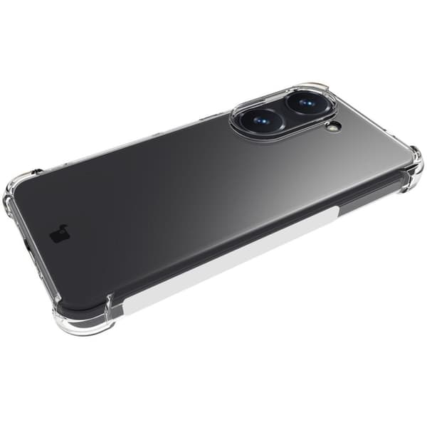 Bizon Case Salpa joustava suojakuori Asus Zenfone 10 / 9:lle, läpinäkyvä