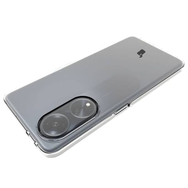 Bizon Case Salpa Joustava Suojakuori Oppo A98 5G:lle, Läpinäkyvä