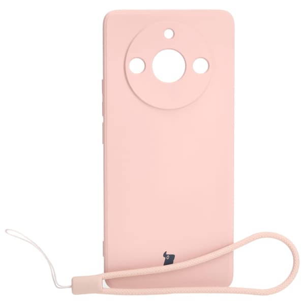 Bizon Silicone Sq -kotelo Realme 11 Pro / 11 Pro+:lle, vaaleanpunainen