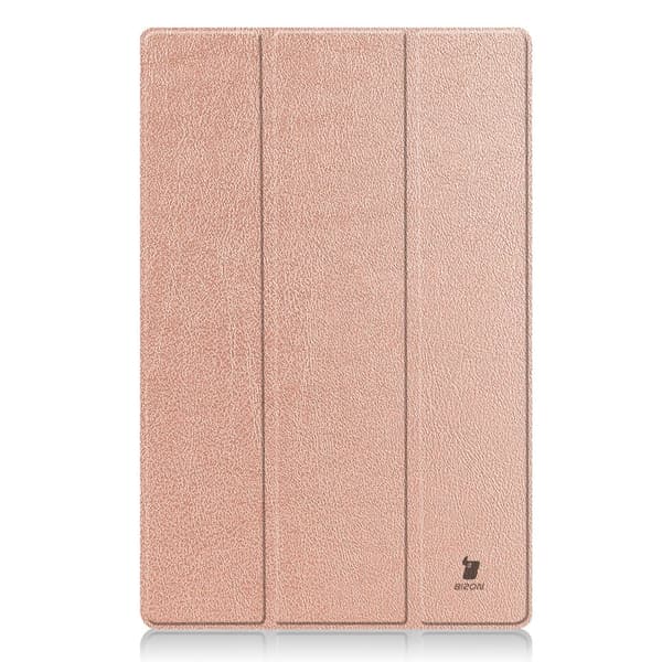 Bizon Tab Croc -kotelo Galaxy Tab S10 Ultralle / S9 Ultralle, ruusukulta