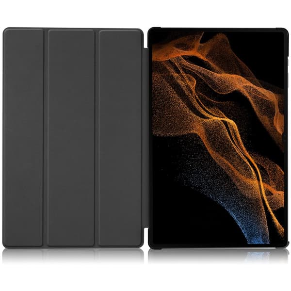 Bizon Tab Croc -kotelo Galaxy Tab S10 Ultralle / S9 Ultralle, ruusukulta