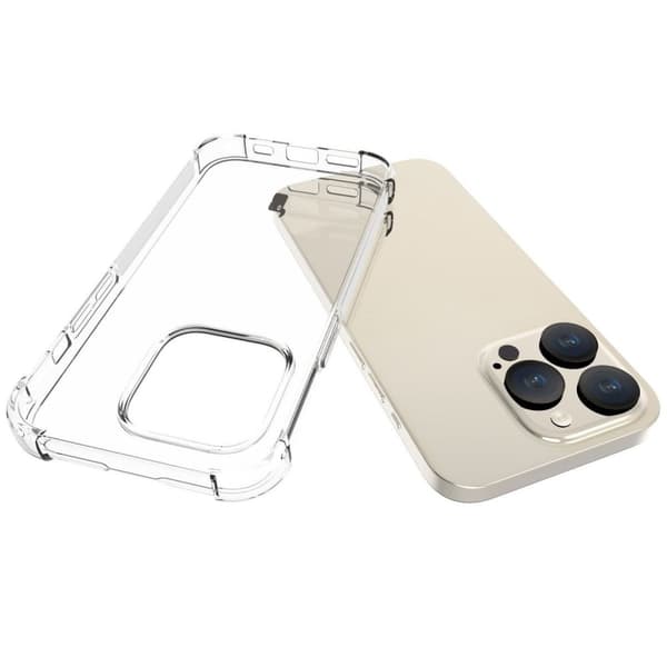 Bizon Case Salpa fleksibelt cover til iPhone 15 Pro, gennemsigtigt