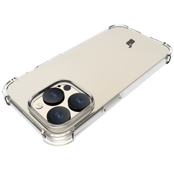 Bizon Case Salpa fleksibelt cover til iPhone 15 Pro, gennemsigtigt