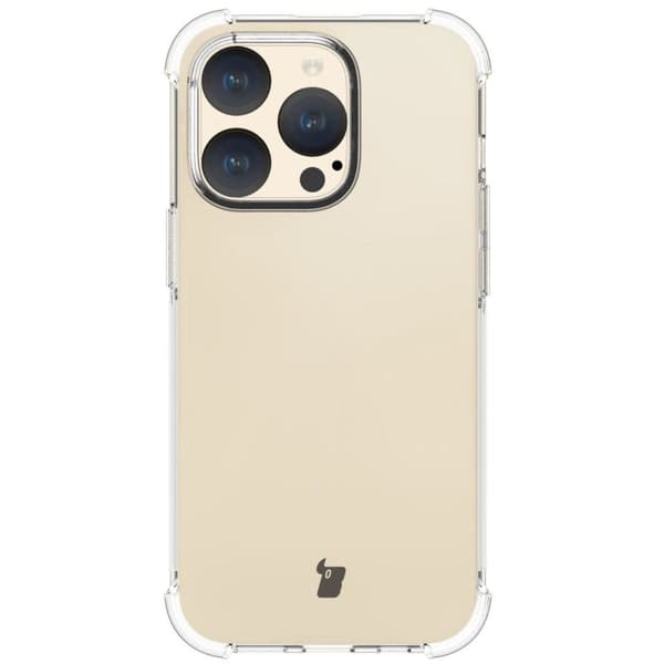 Bizon Case Salpa fleksibelt cover til iPhone 15 Pro, gennemsigtigt