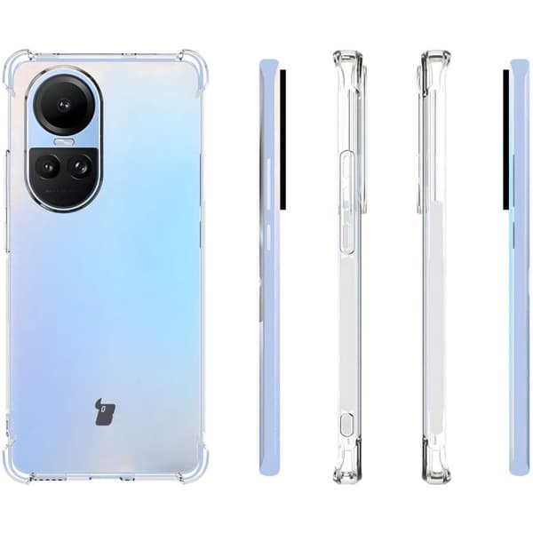 Bizon Case Salpa Flexibelt Skal för Oppo Reno10, Transparent