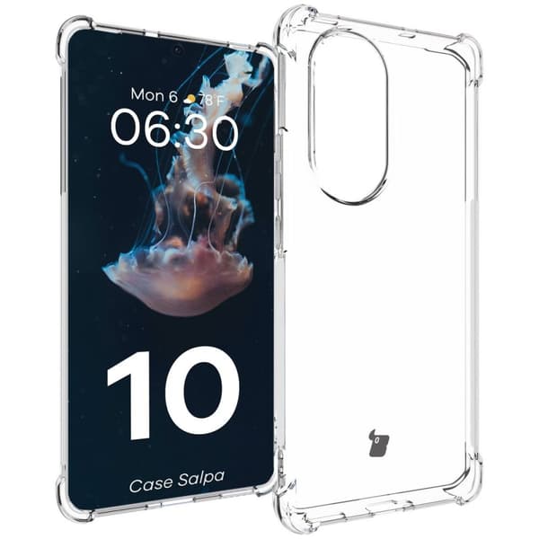 Bizon Case Salpa Flexibelt Skal för Oppo Reno10, Transparent