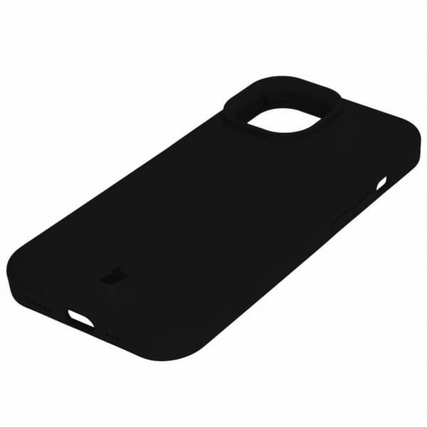 Bizon pehmeä suojakuori iPhone 15:lle, musta