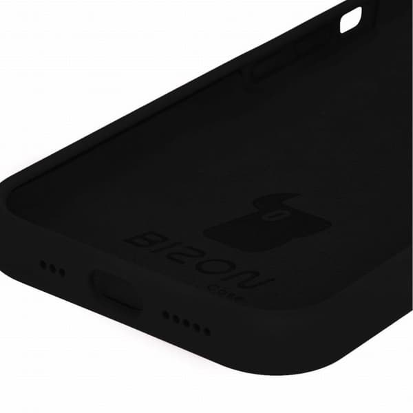 Bizon pehmeä suojakuori iPhone 15:lle, musta